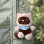 Brown Bandana Cat Plush