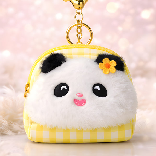Yellow Panda Bag Charm