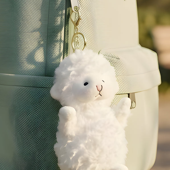 Fluffy White Sheep Plush