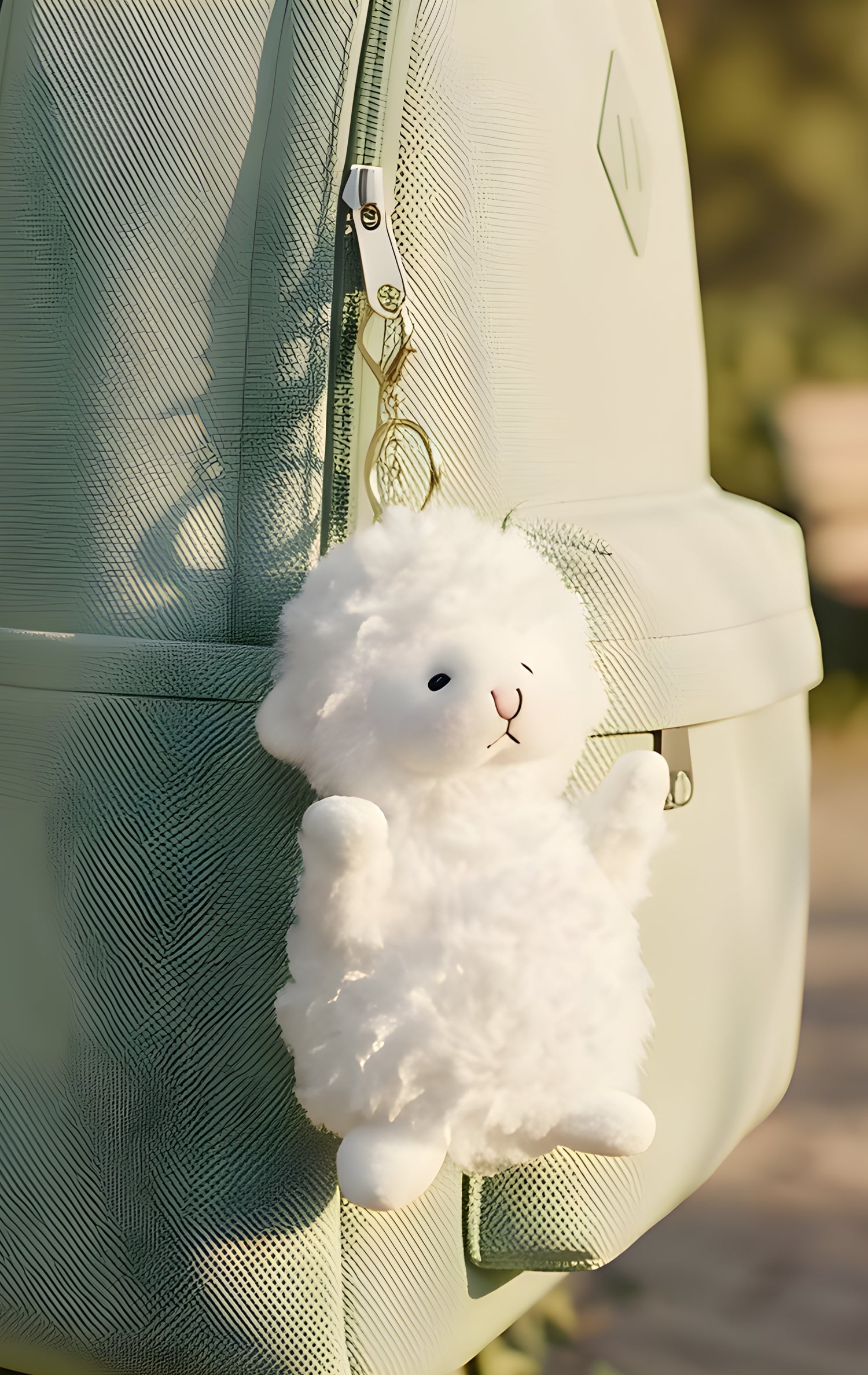 Fluffy White Sheep Plush