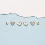 Classique Heart Stud Set
