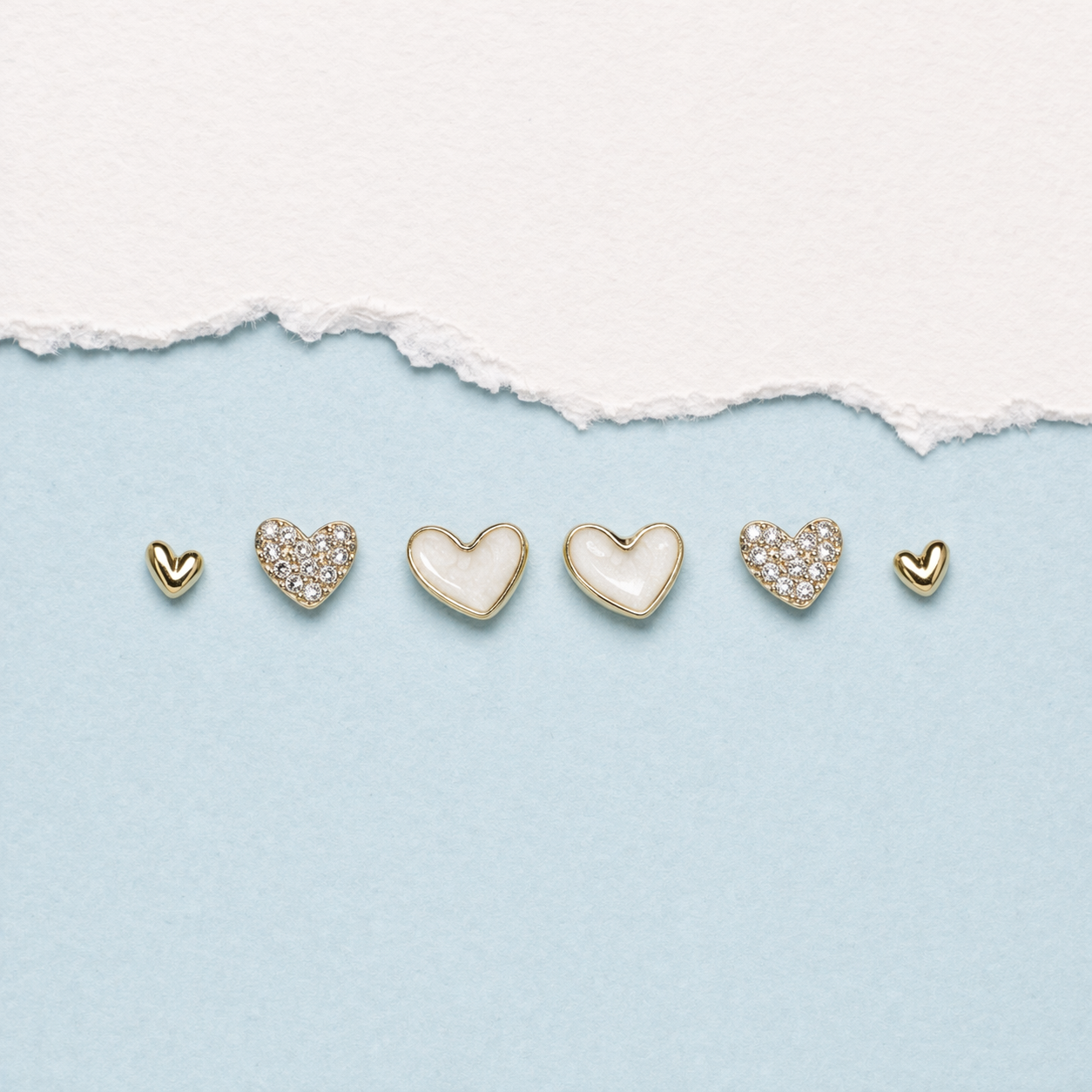 Classique Heart Stud Set