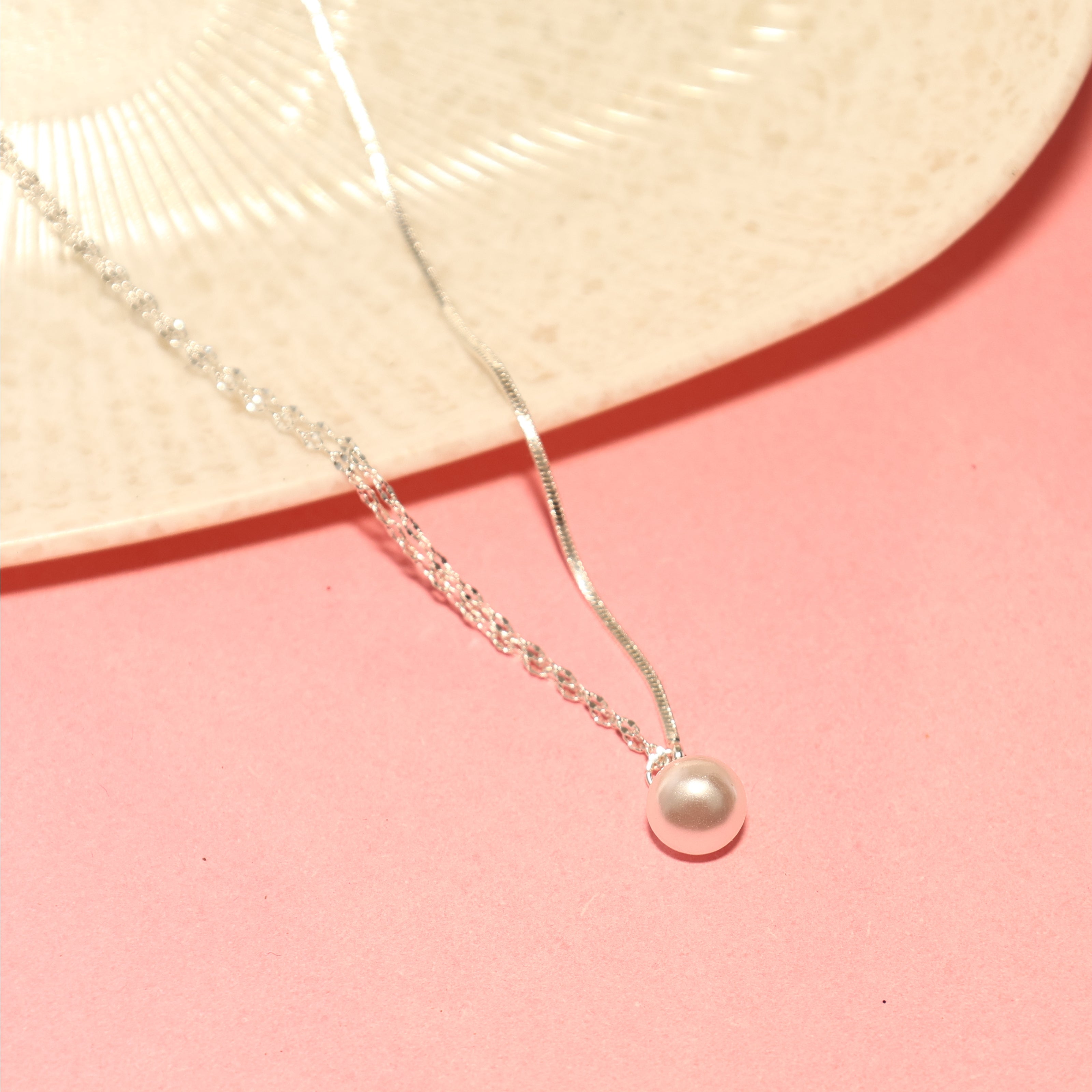 Dual Strand Pearl Necklace