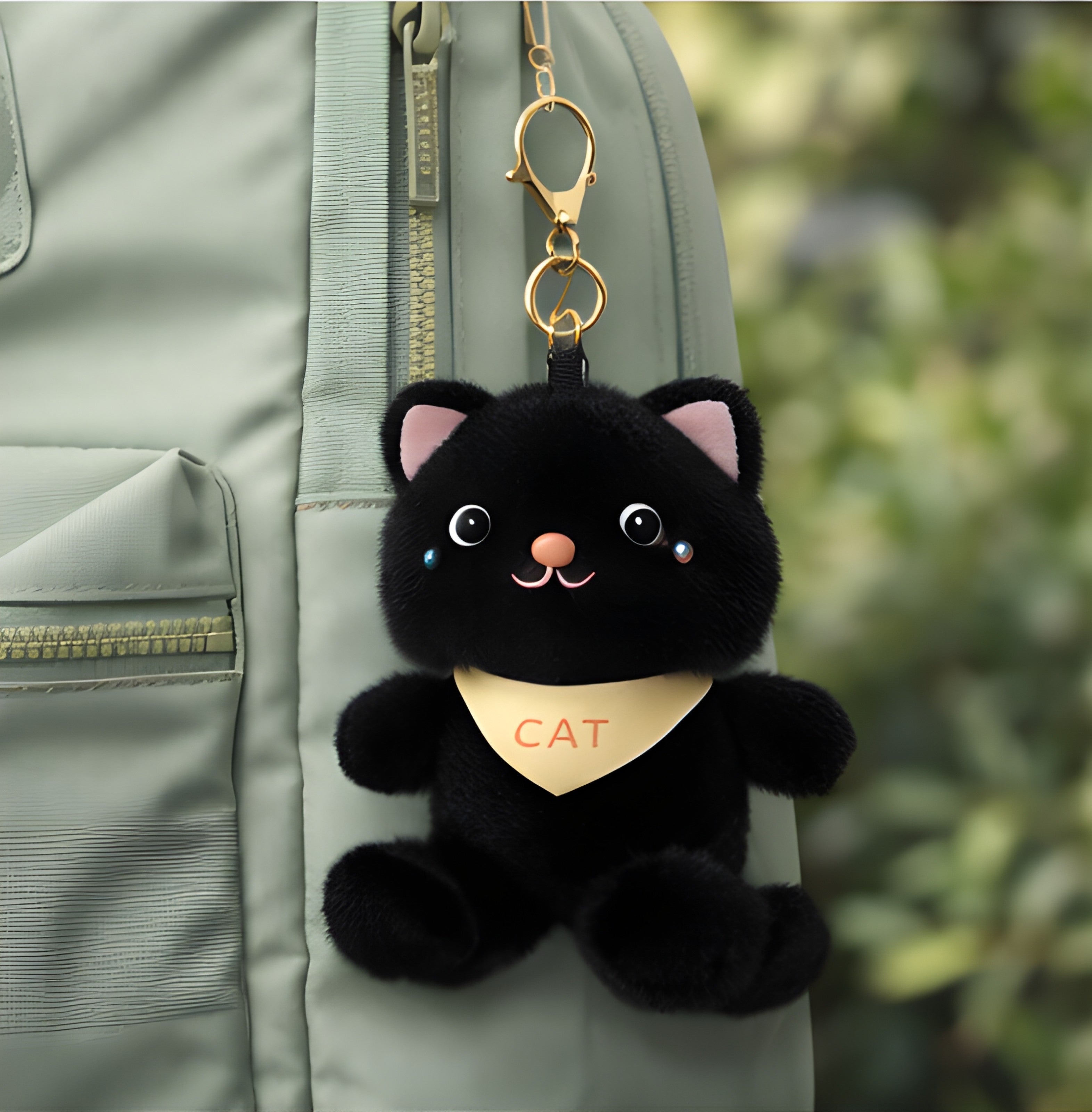 Black Bandana Cat Plush