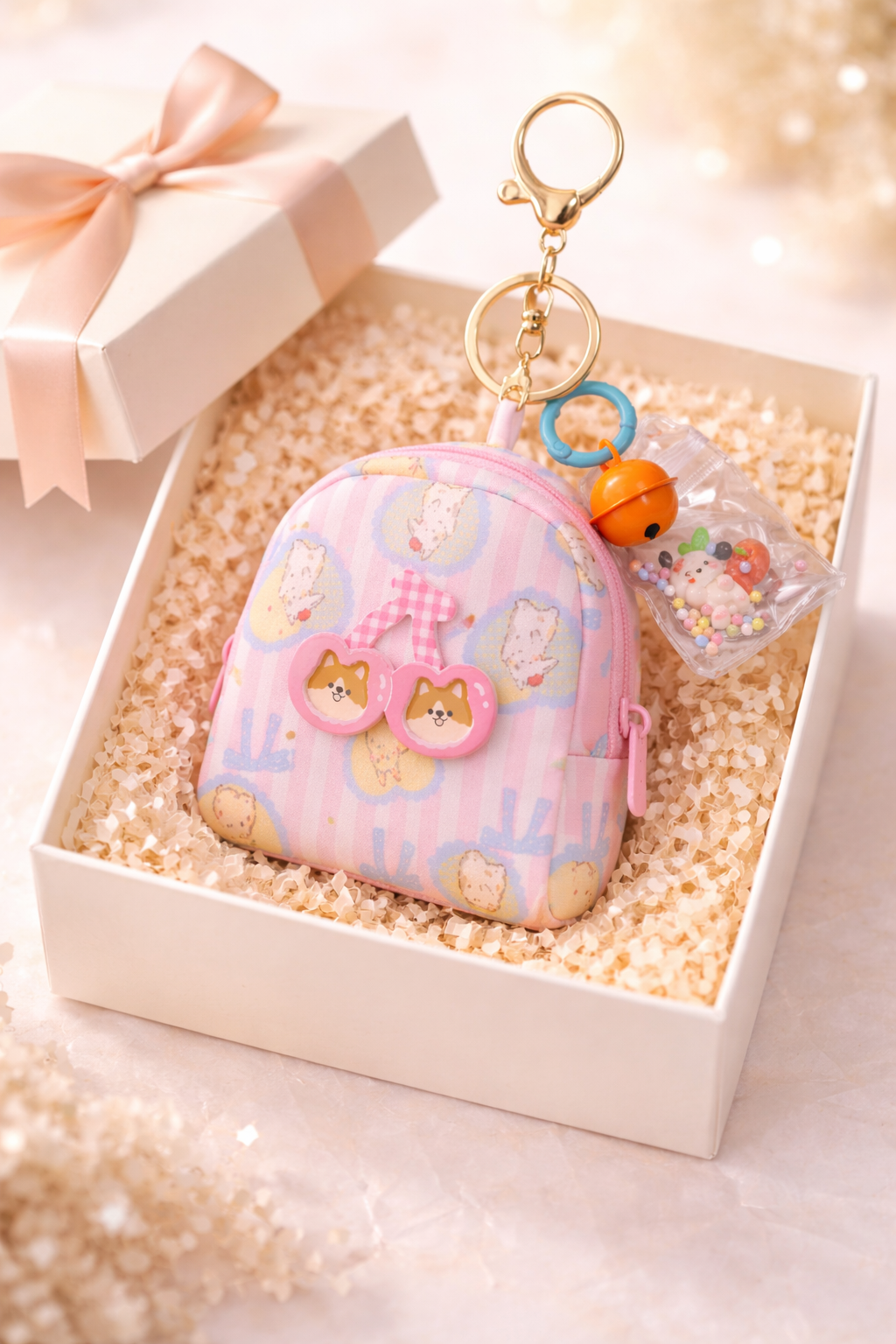 Pink Mini Bag Charm