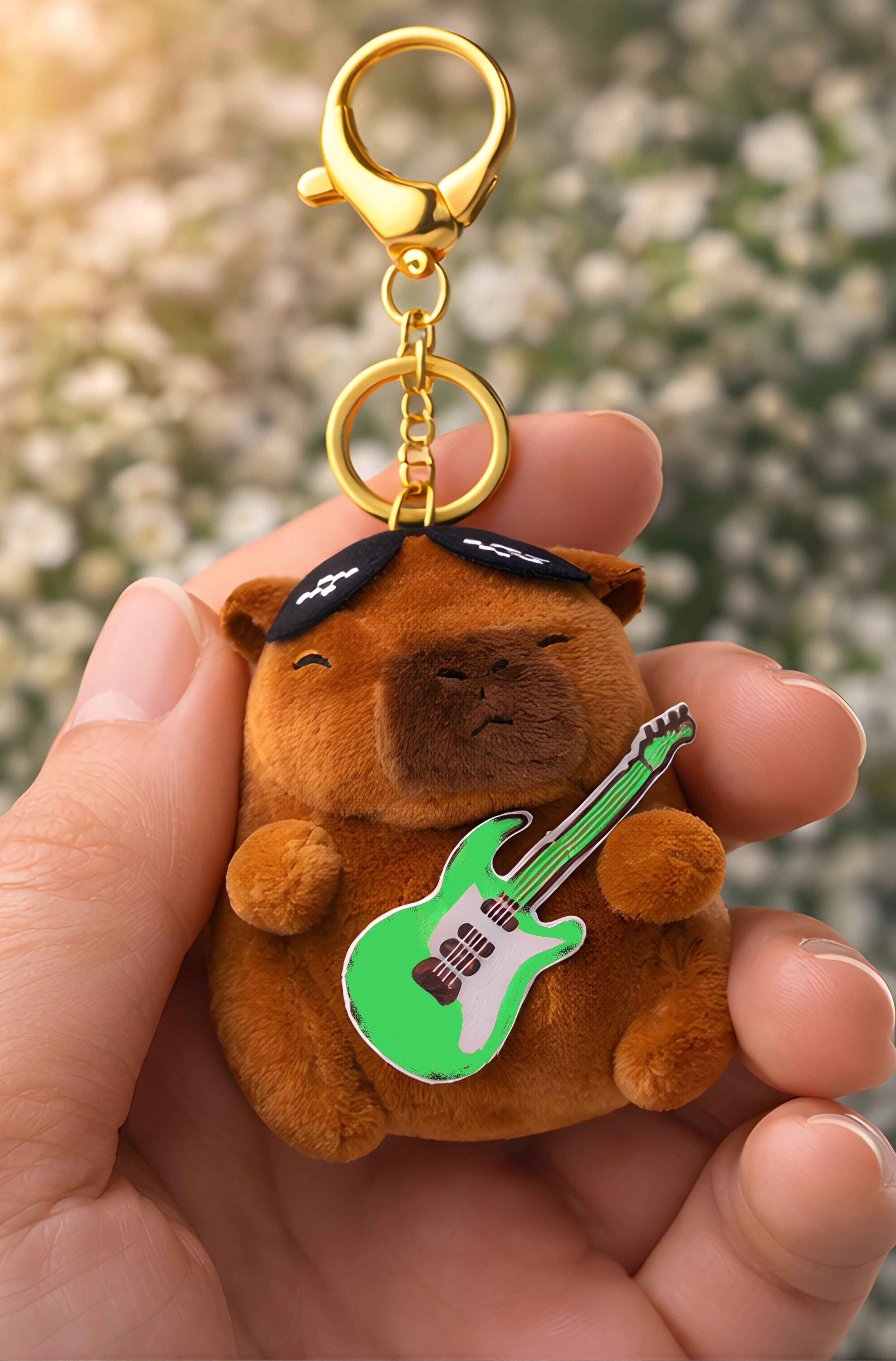 Groovy Green Guitar Capybara