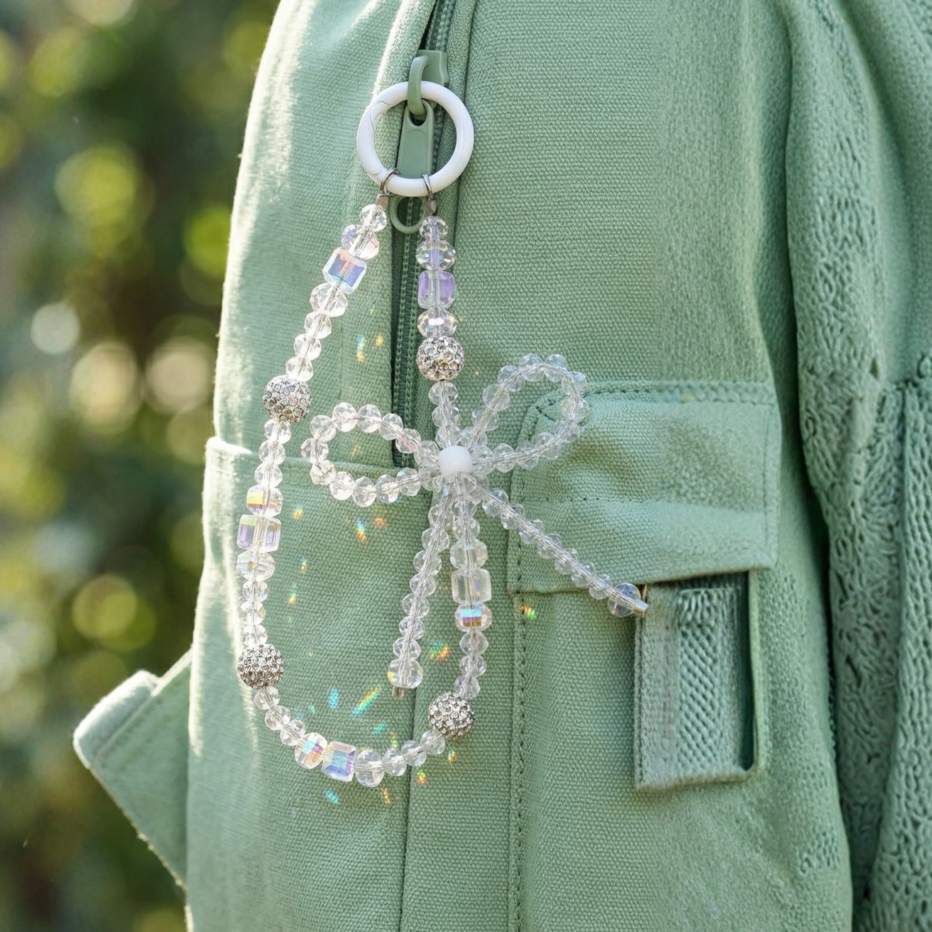 Crystal Bow Translucent Charm