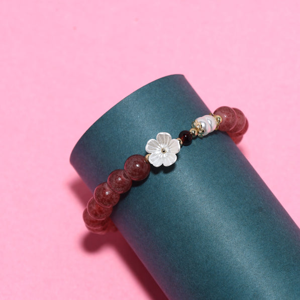 Rose Bead Bracelet