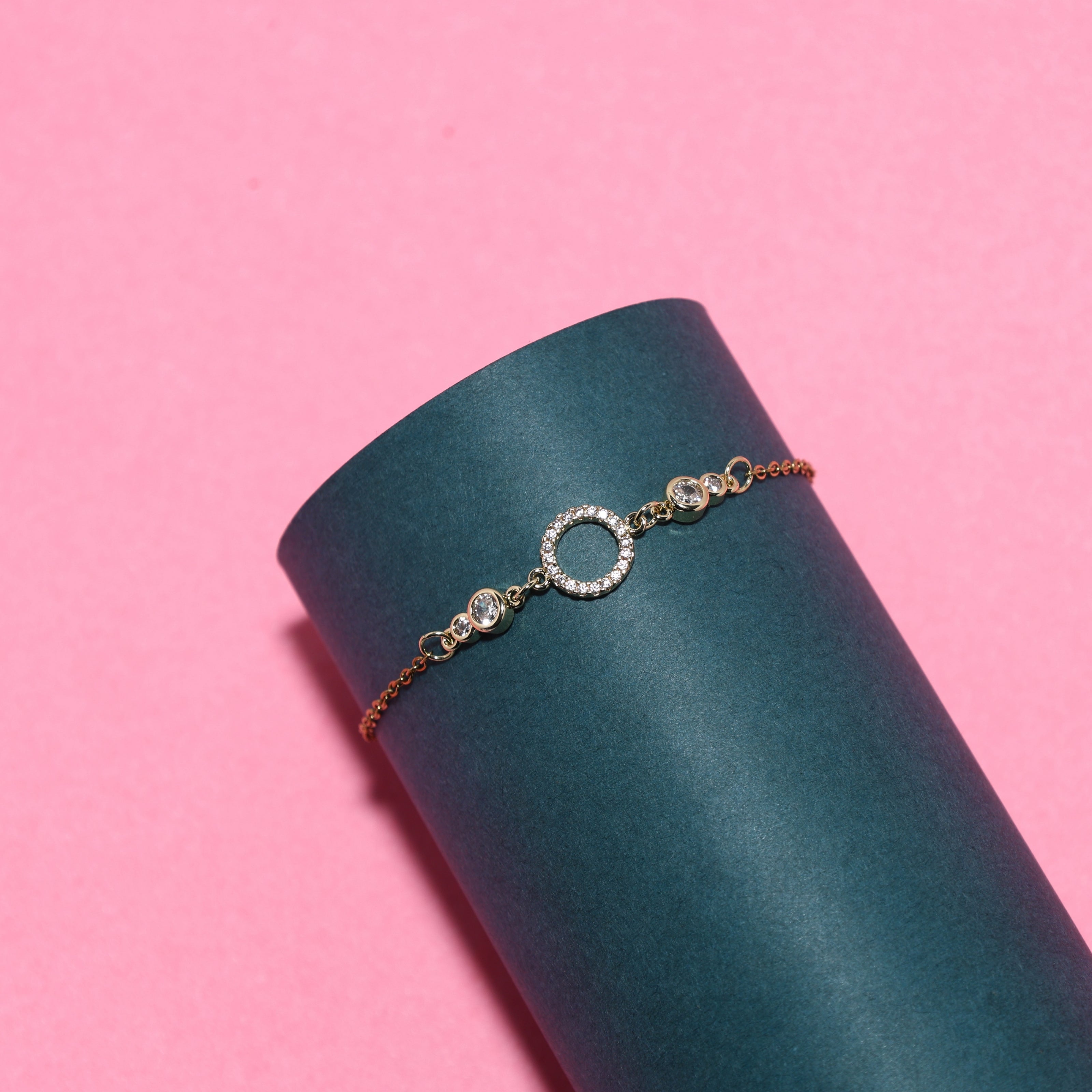 Hollow Ring Chain Bracelet