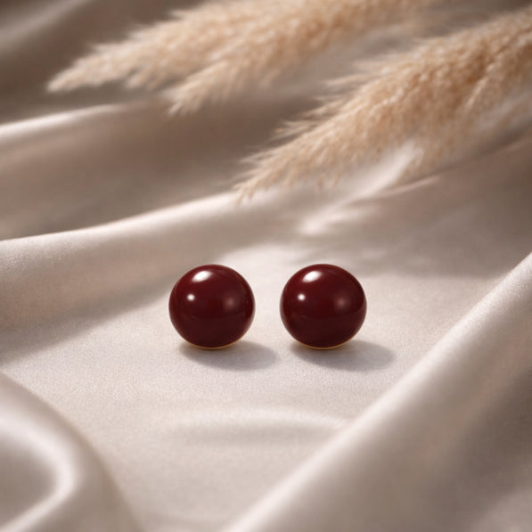 Cherry Sphere Stud