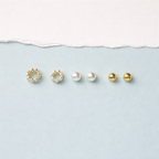Floral Charm Stud Set