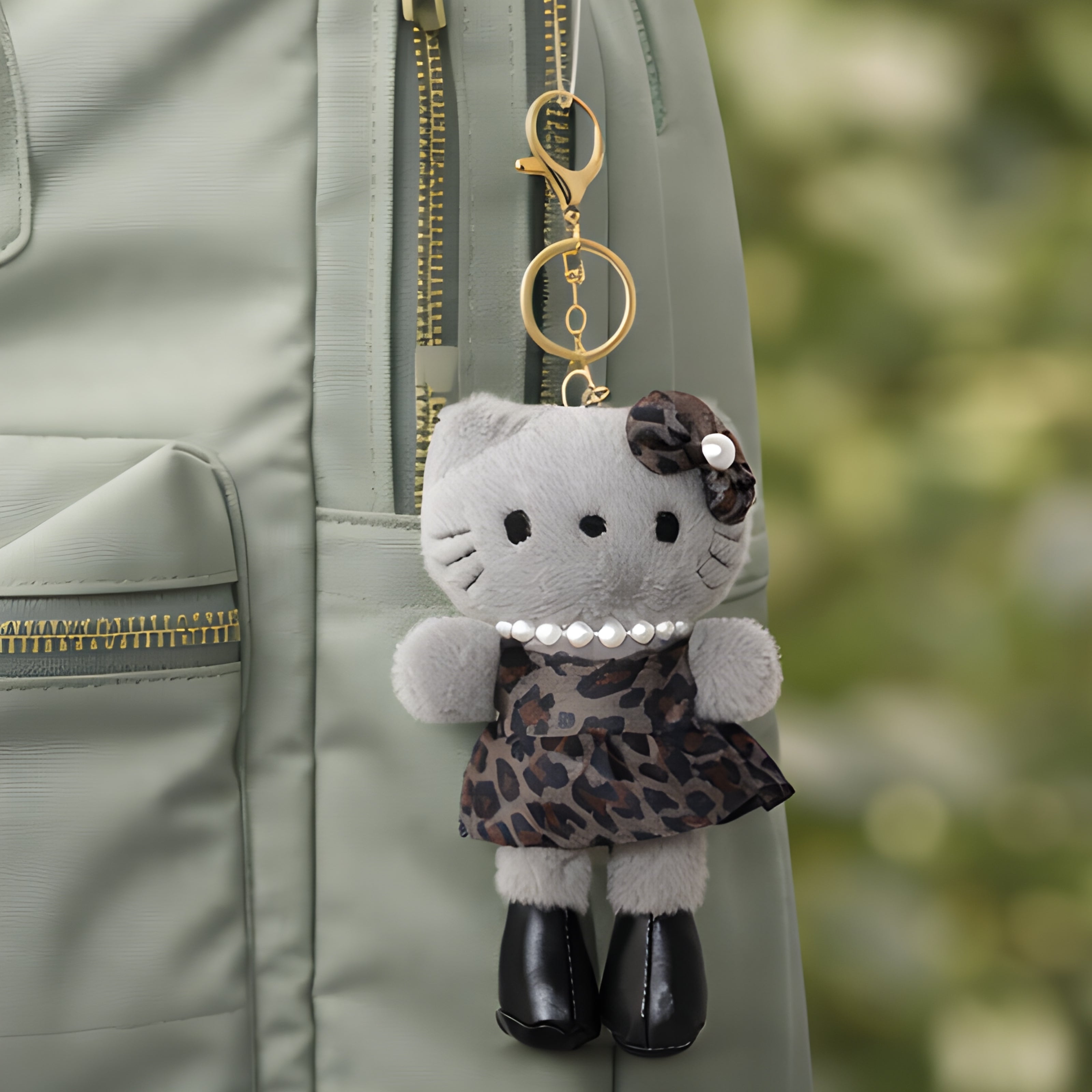 Grey Leopard Kitty Plush