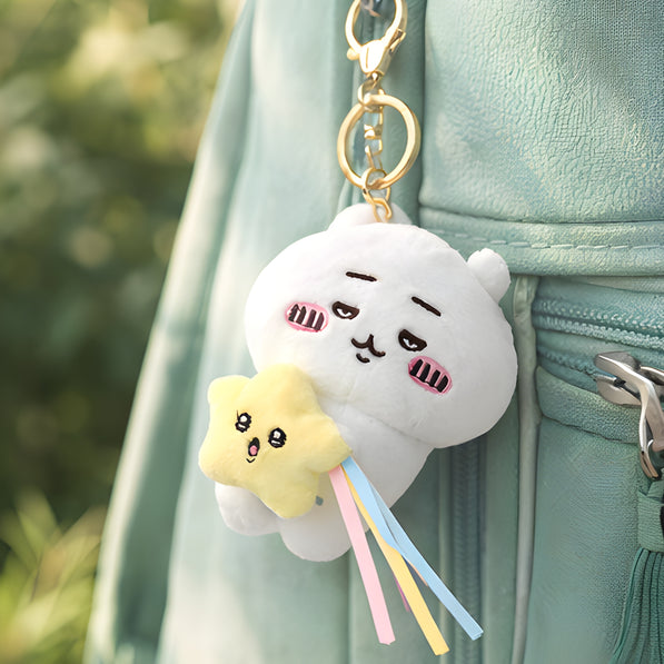White Bunny Star Plush