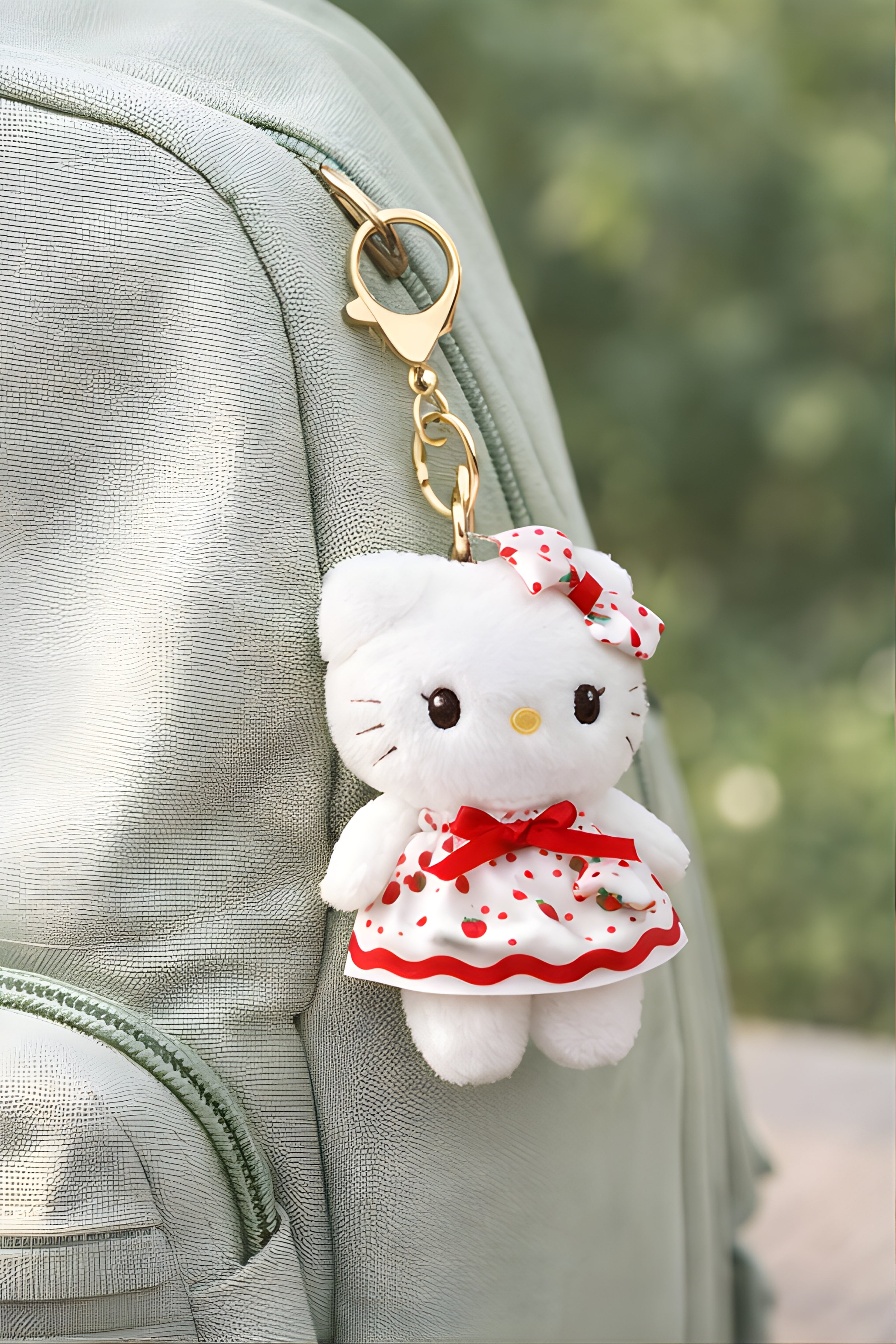 Strawberry Dress Kitty Plush
