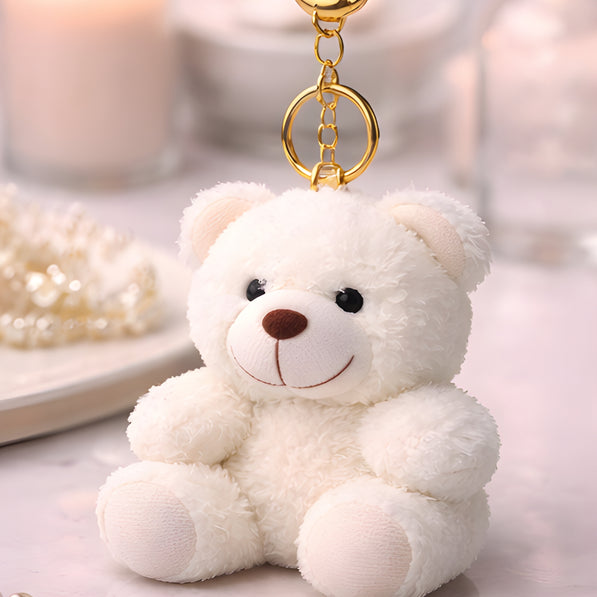 White Shaggy Teddy Plush