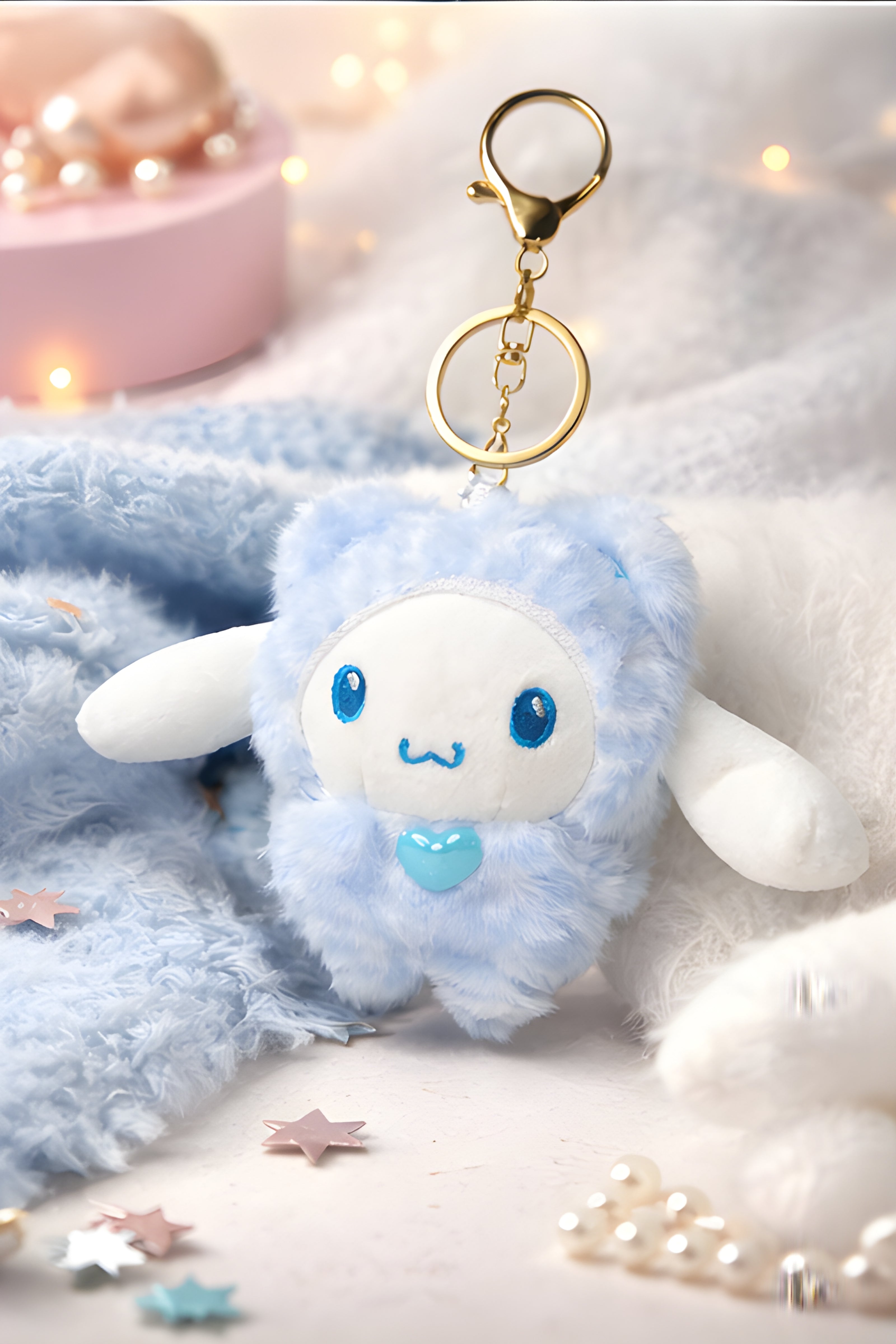 Mini Sky Blue Bunny Plush