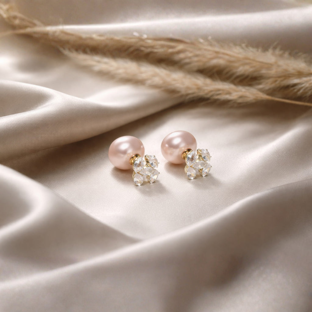 Dual Glam Pearl Stud