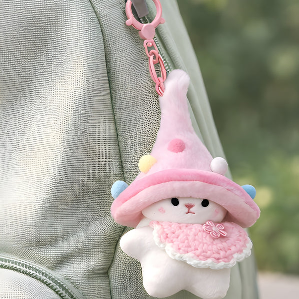 Pink Wizard Bunny Charm