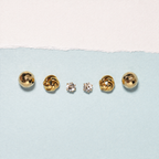 Golden Sphere Knot Stud Set