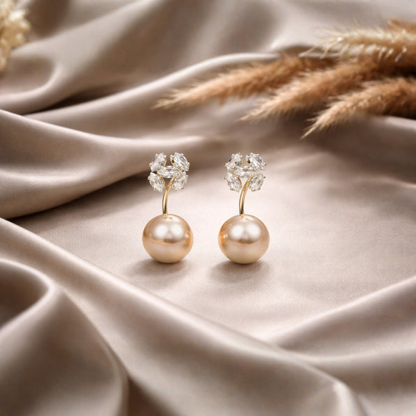 Golden Pearl Dome Stud