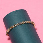 Adjustable Cubic Gold Bracelet