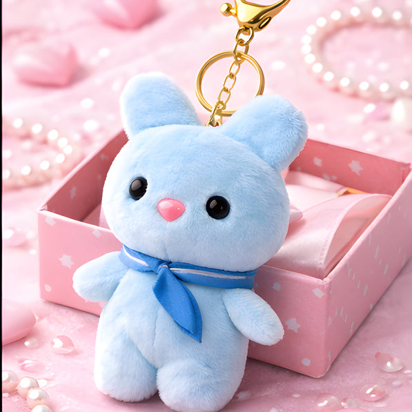Scouty Sky Blue Bunny Charm