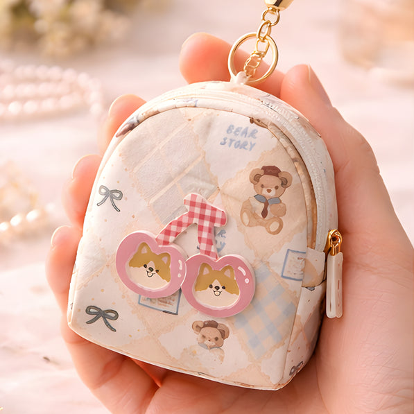 Beige Mini Bag Charm