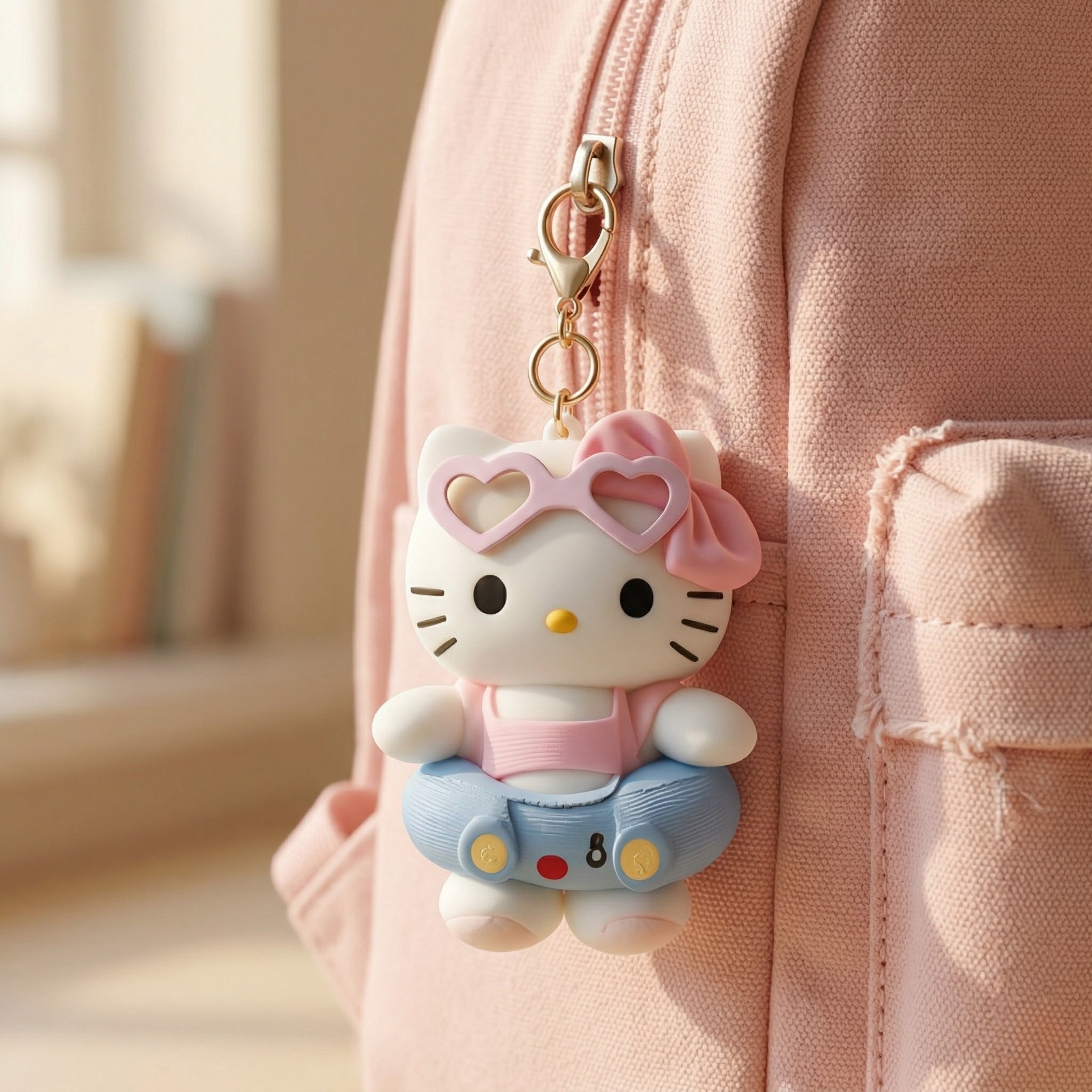 Hello Kitty Pink Swim Tube Charm