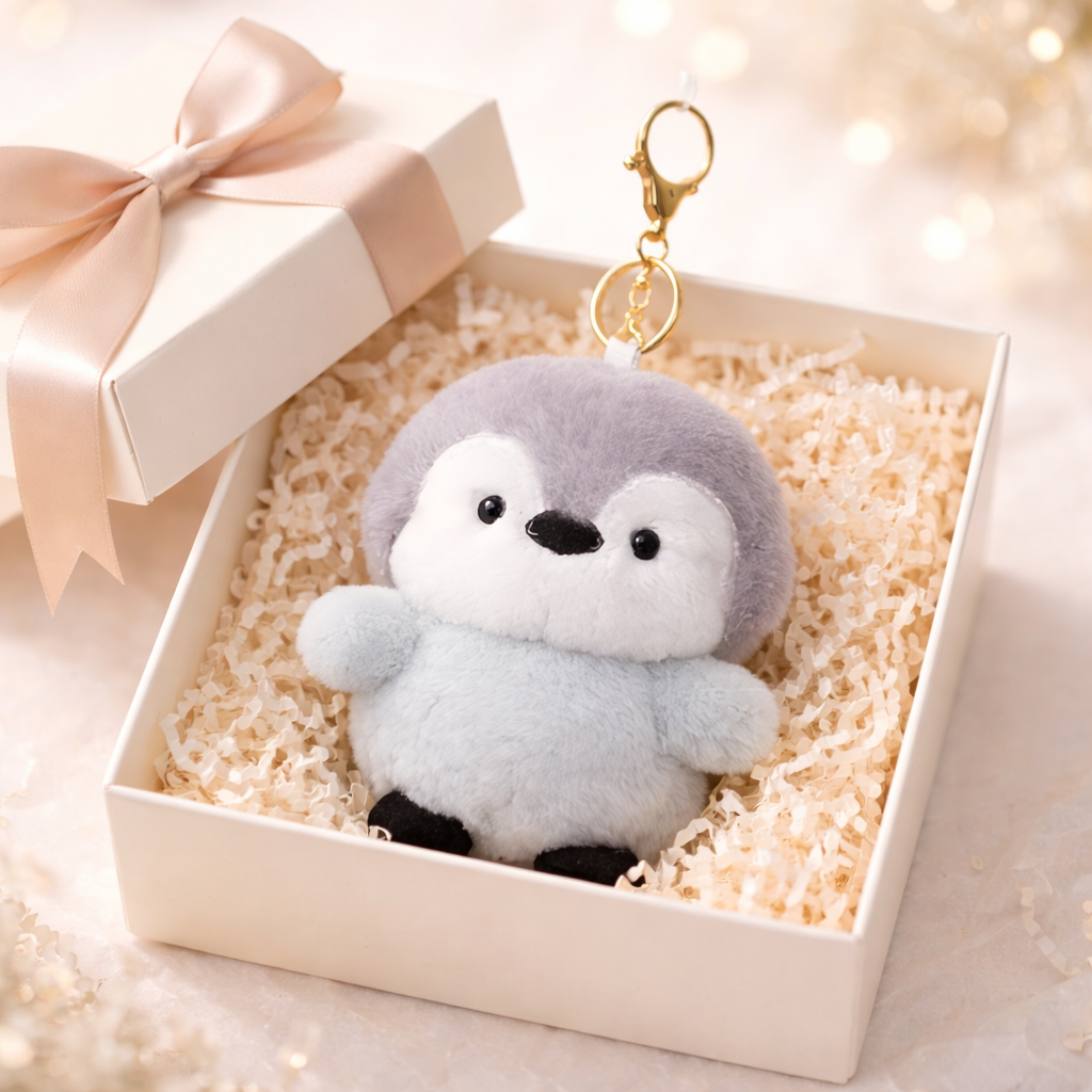 Baby Furry Penguin Plush