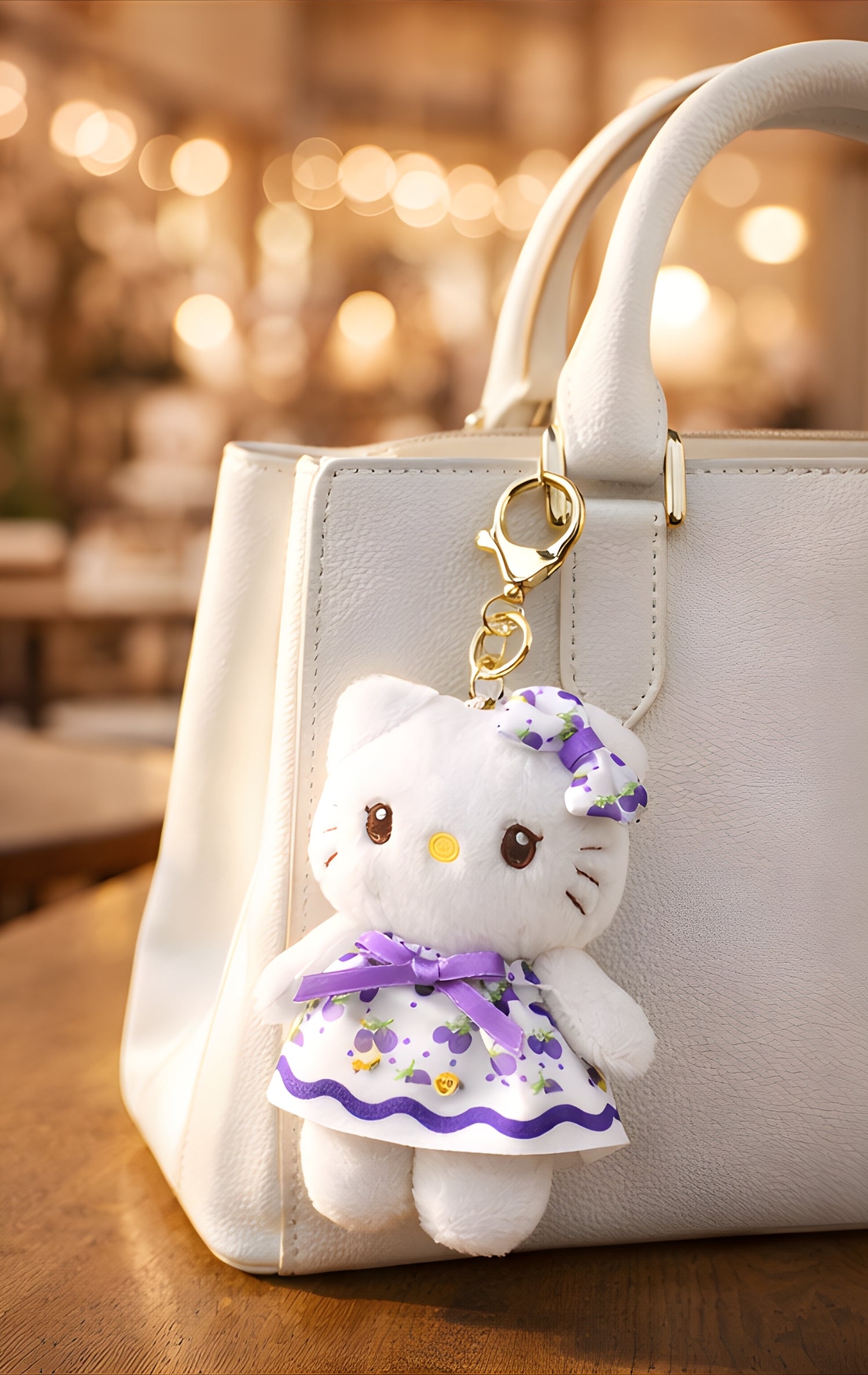 Grape Dress Kitty Plush