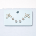 Pearl Butterfly Stud Set