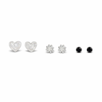 Heart Pearl Grace Stud Set