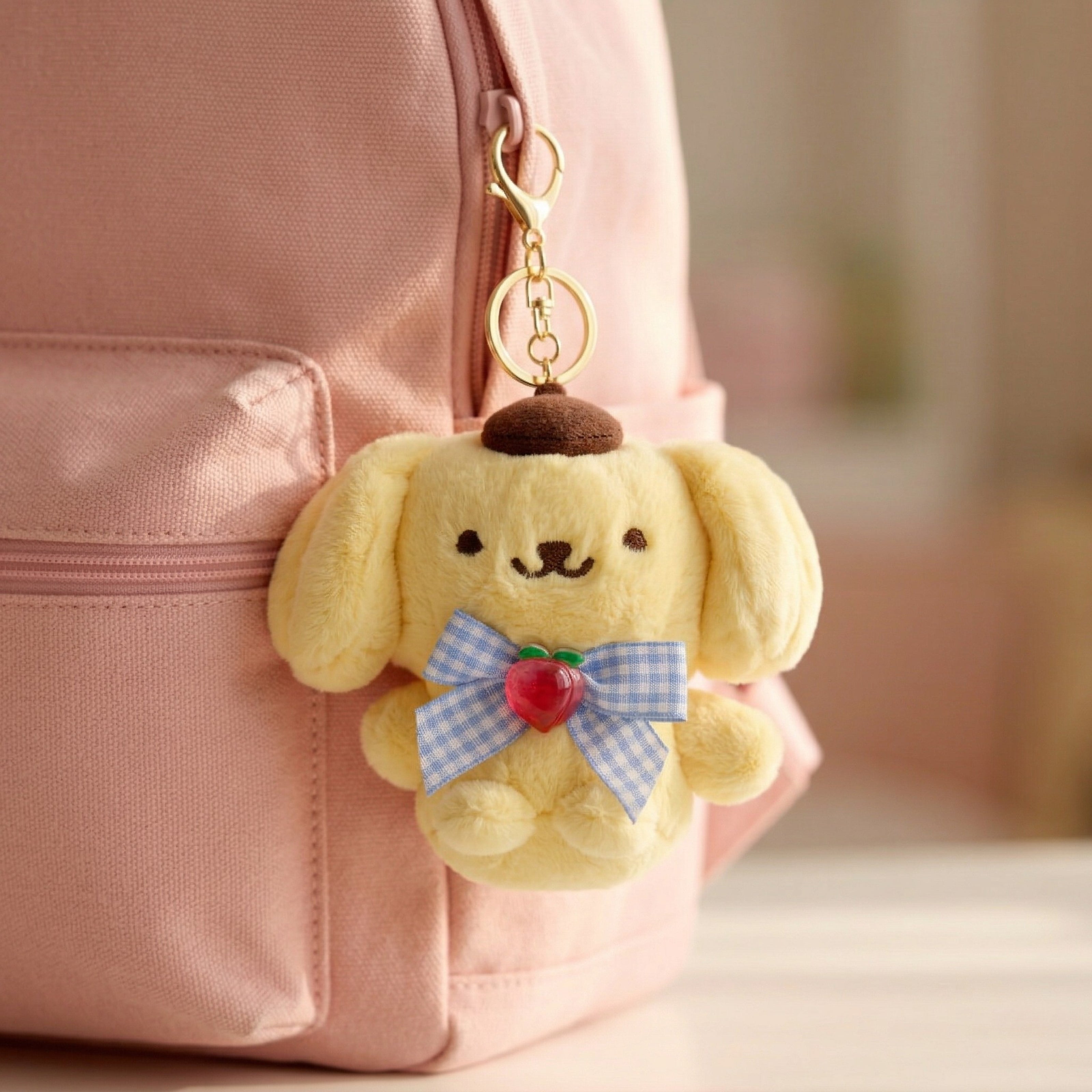 Pup Apple Bow Plush