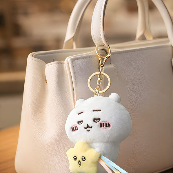White Bunny Star Plush