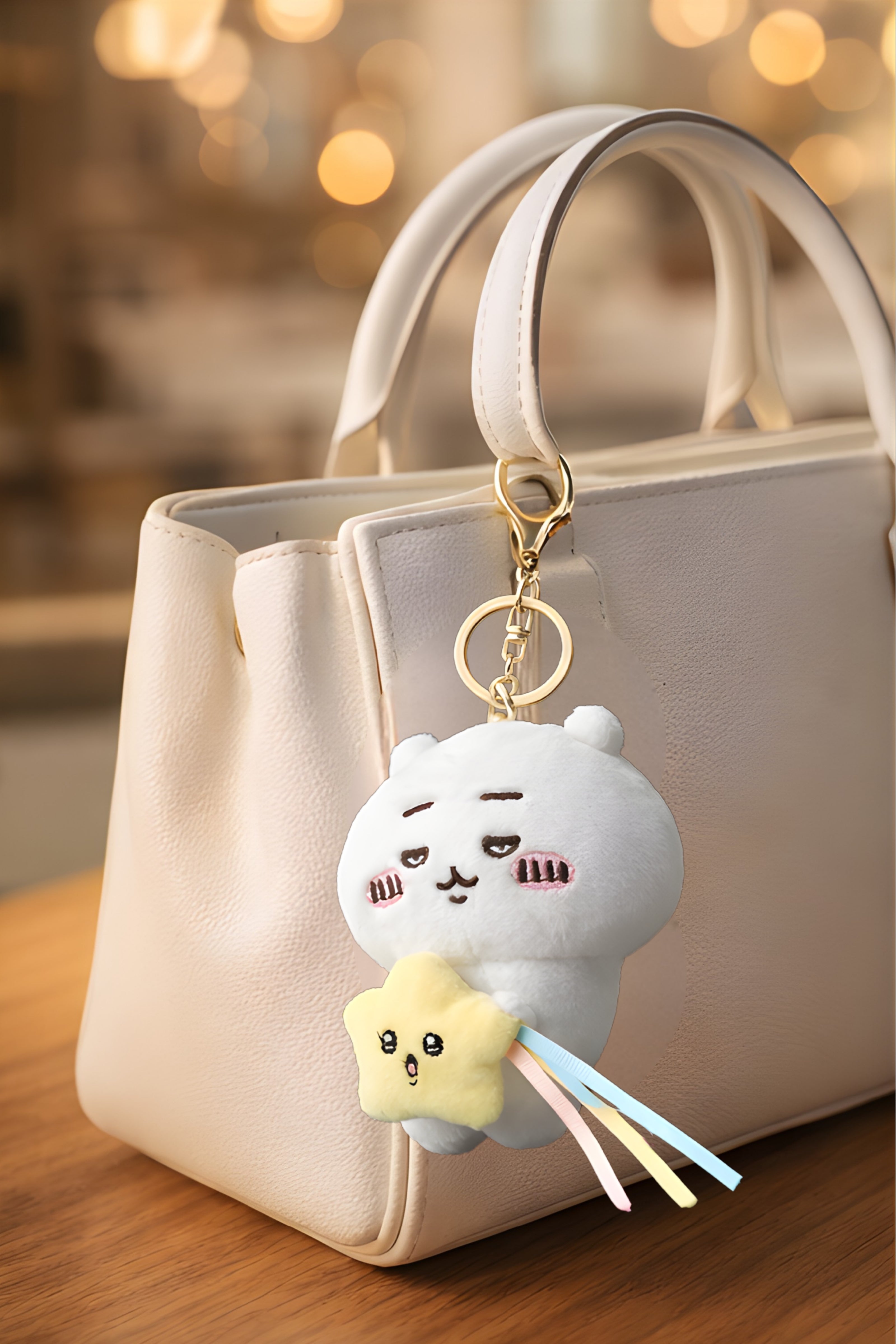 White Bunny Star Plush