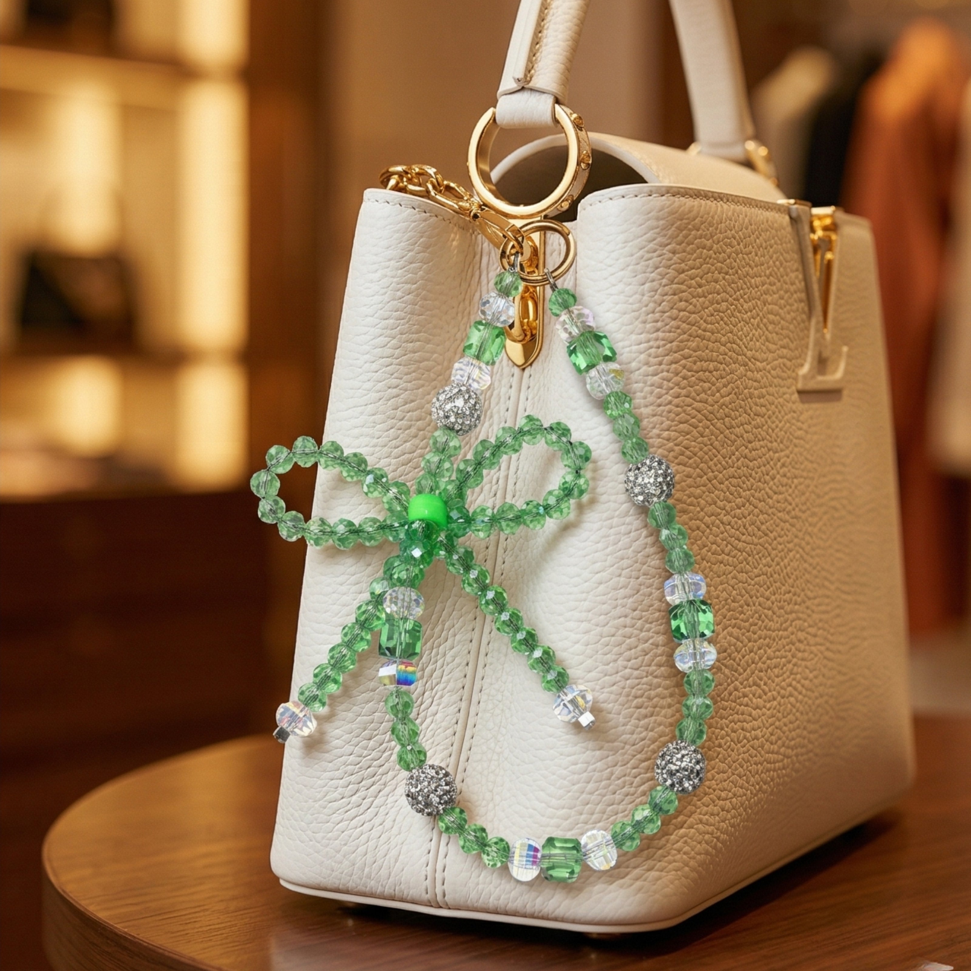 Emerald Bow Opulence Charm