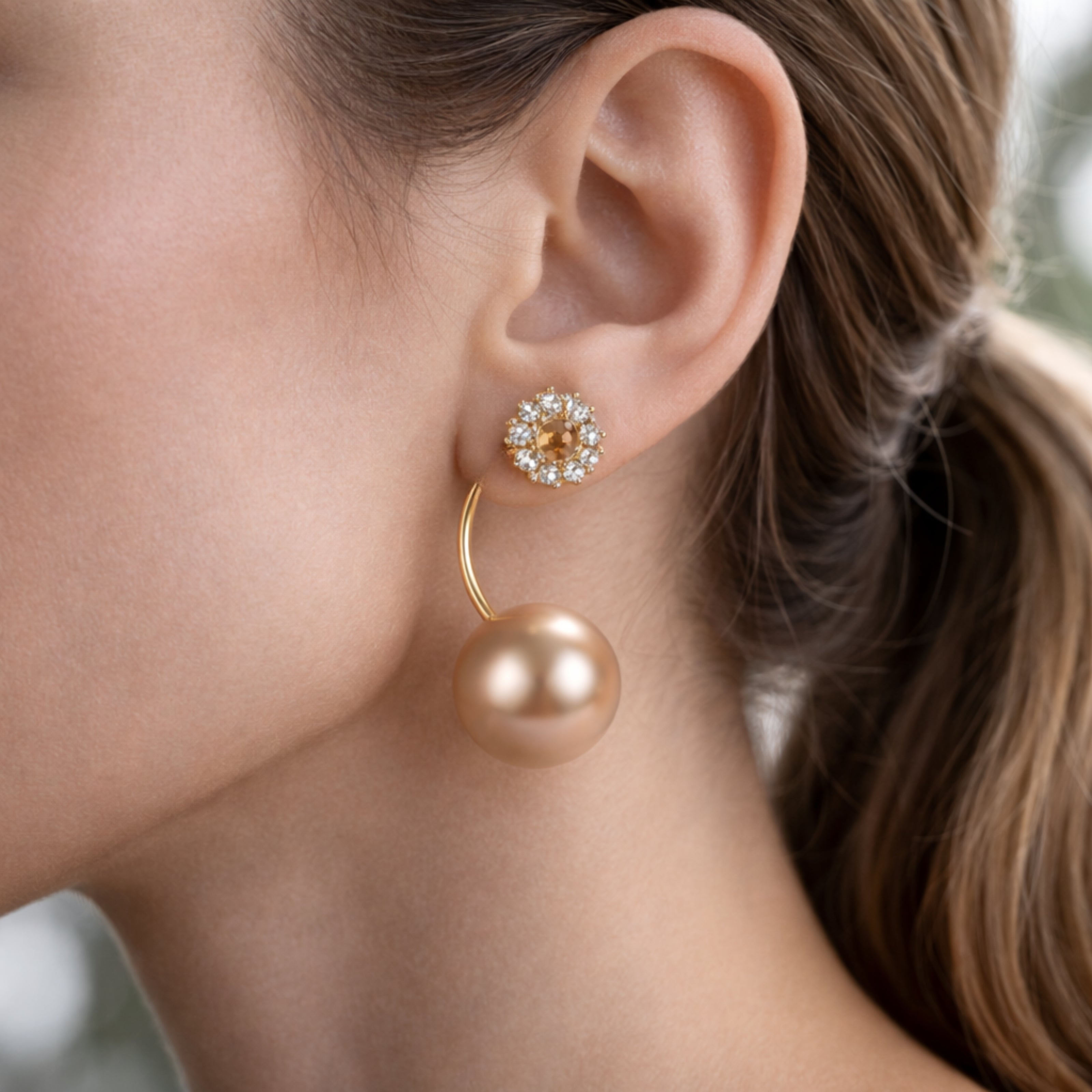 Twice Chic Pearl Earrings