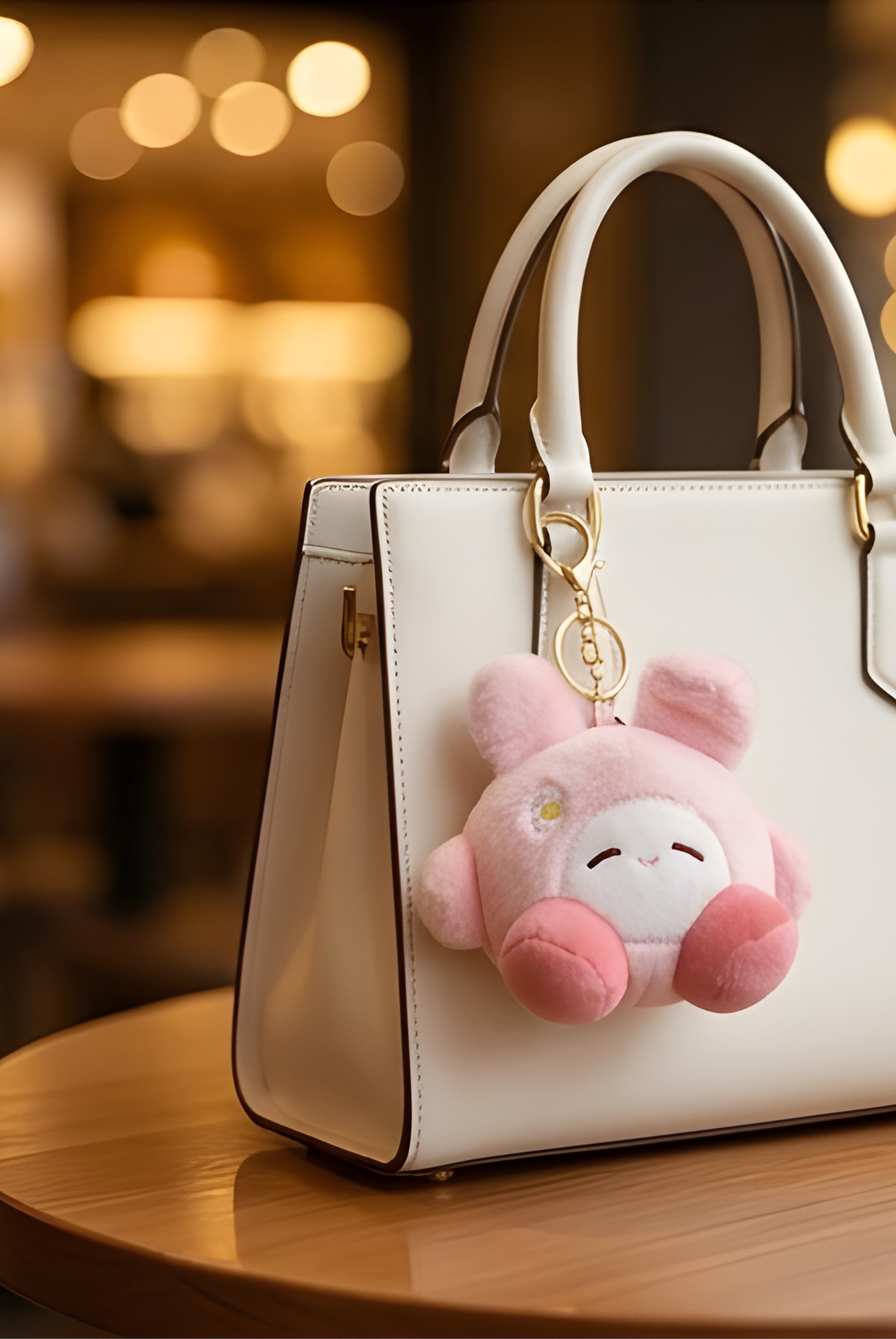 Kawaii Pink Plush Charm