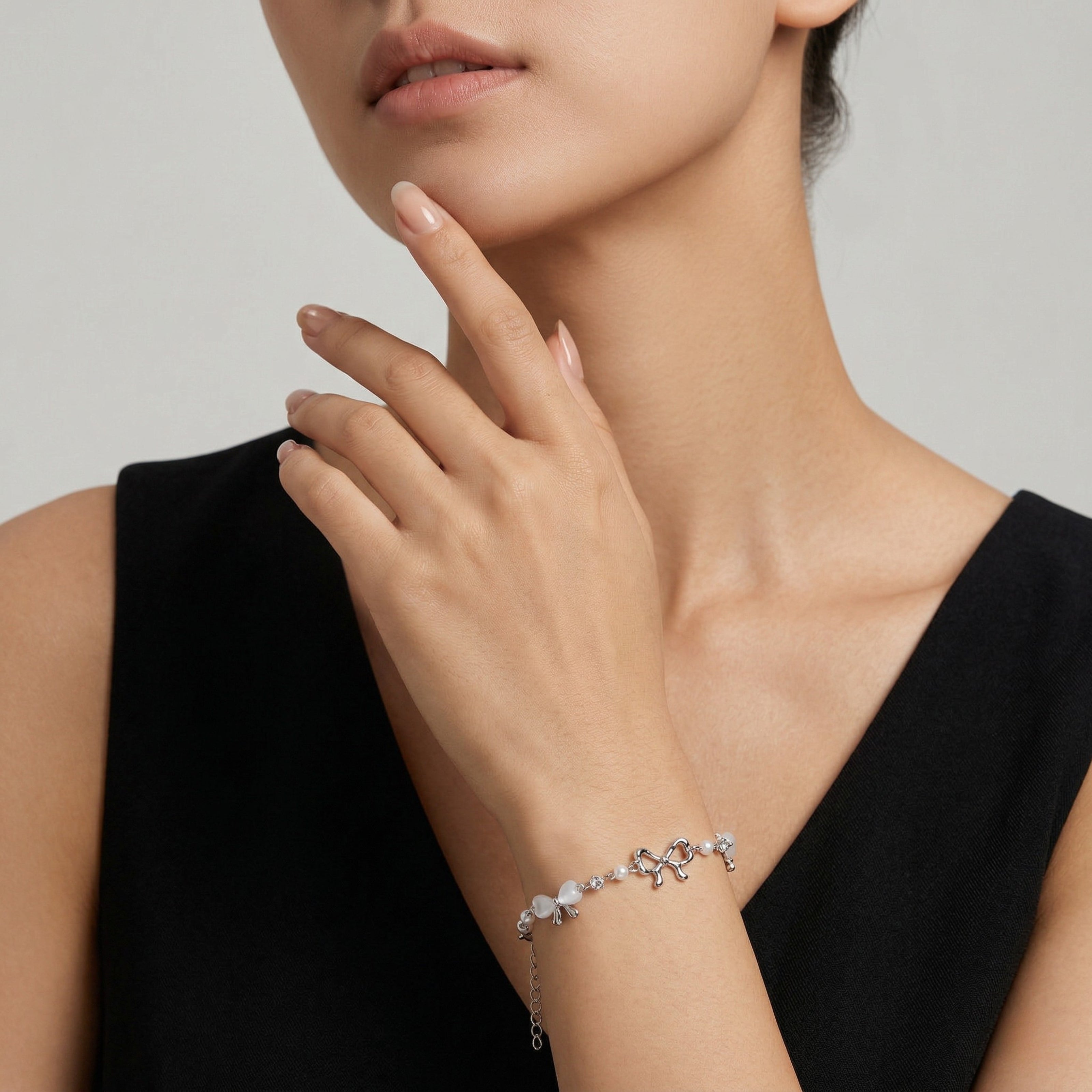 Bow Link Chain Bracelet