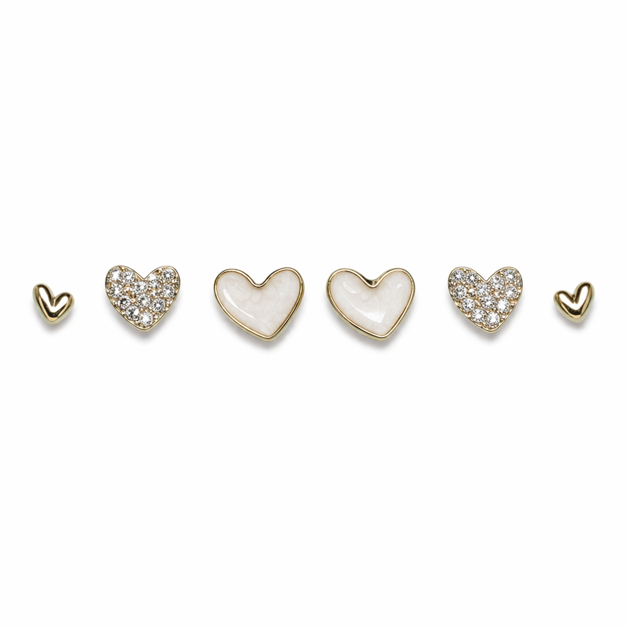 Classique Heart Stud Set