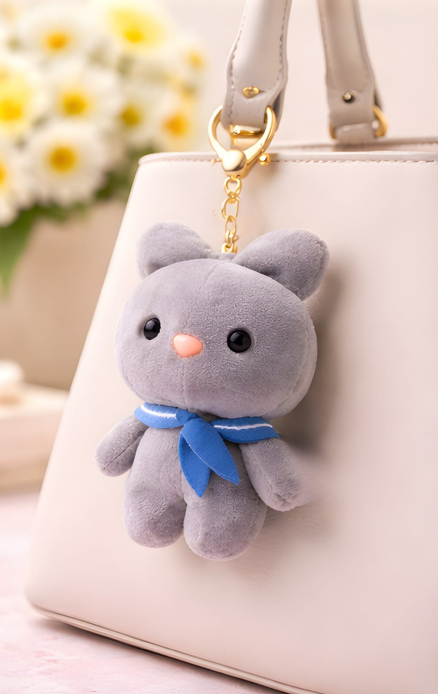 Scouty Grey Bunny Charm