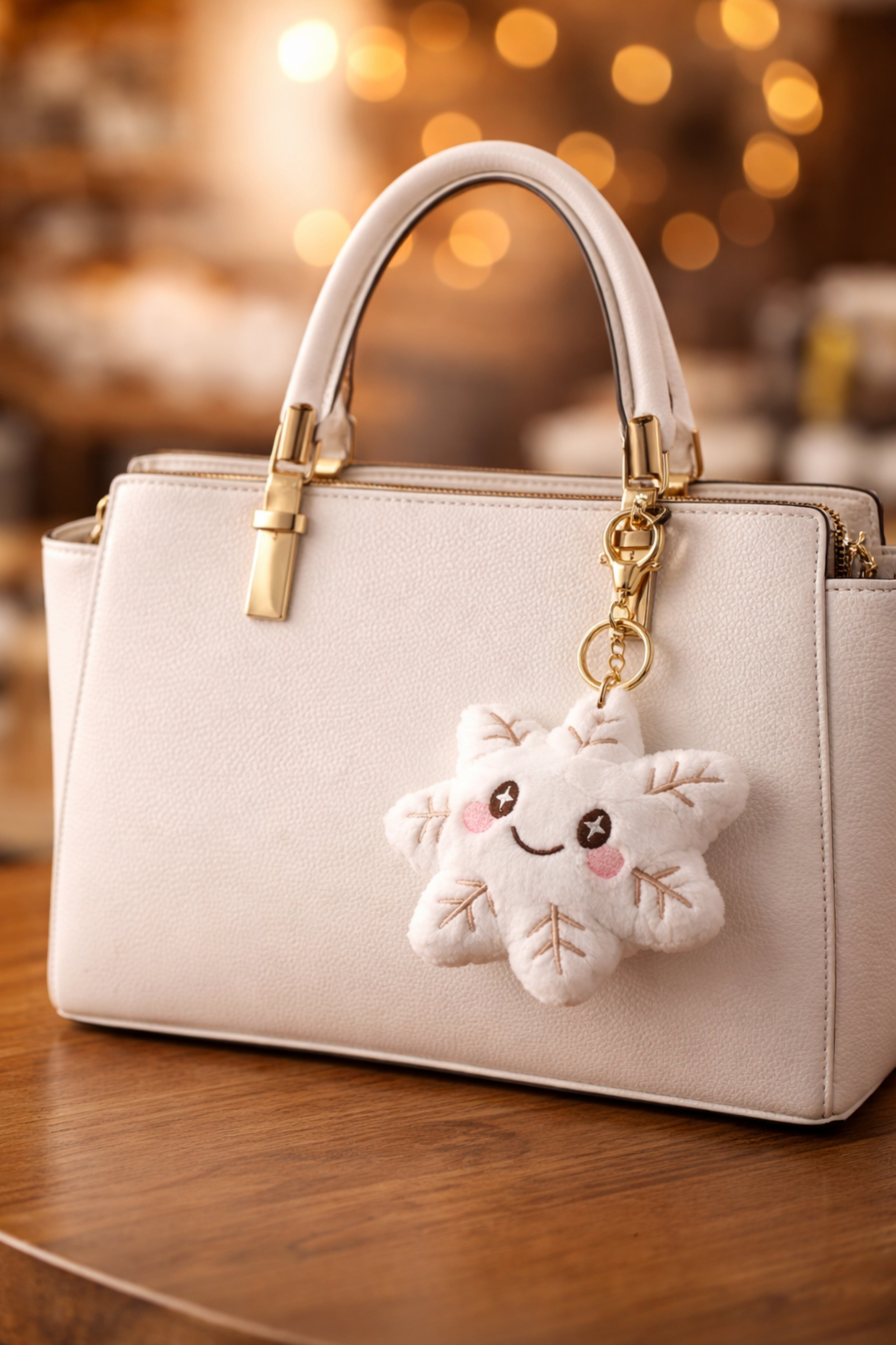 Snowy Blush Star Plush