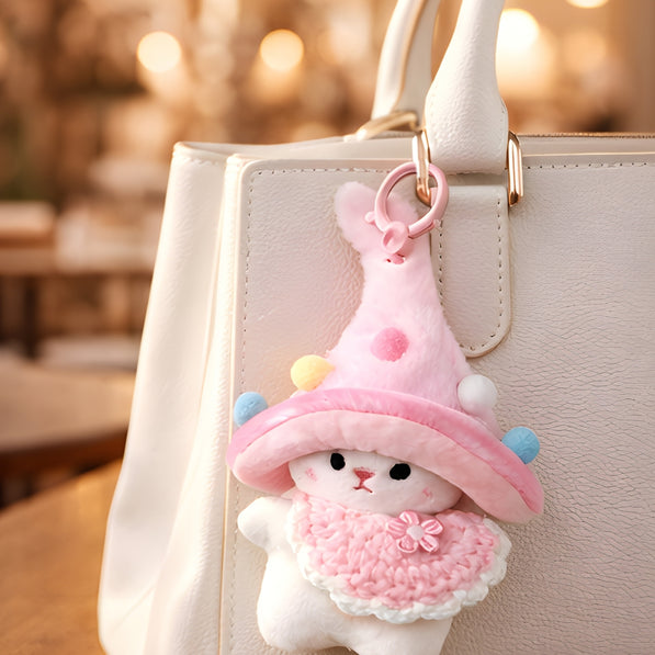Pink Wizard Bunny Charm