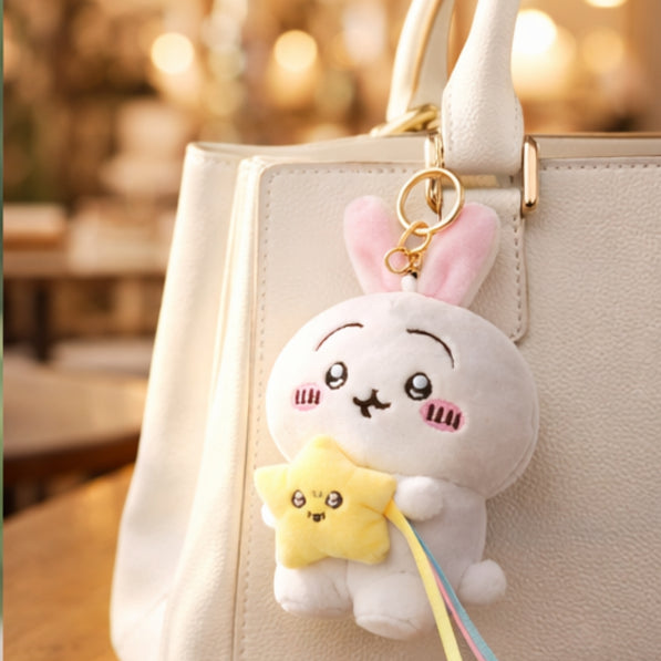 Pink Bunny Star Plush