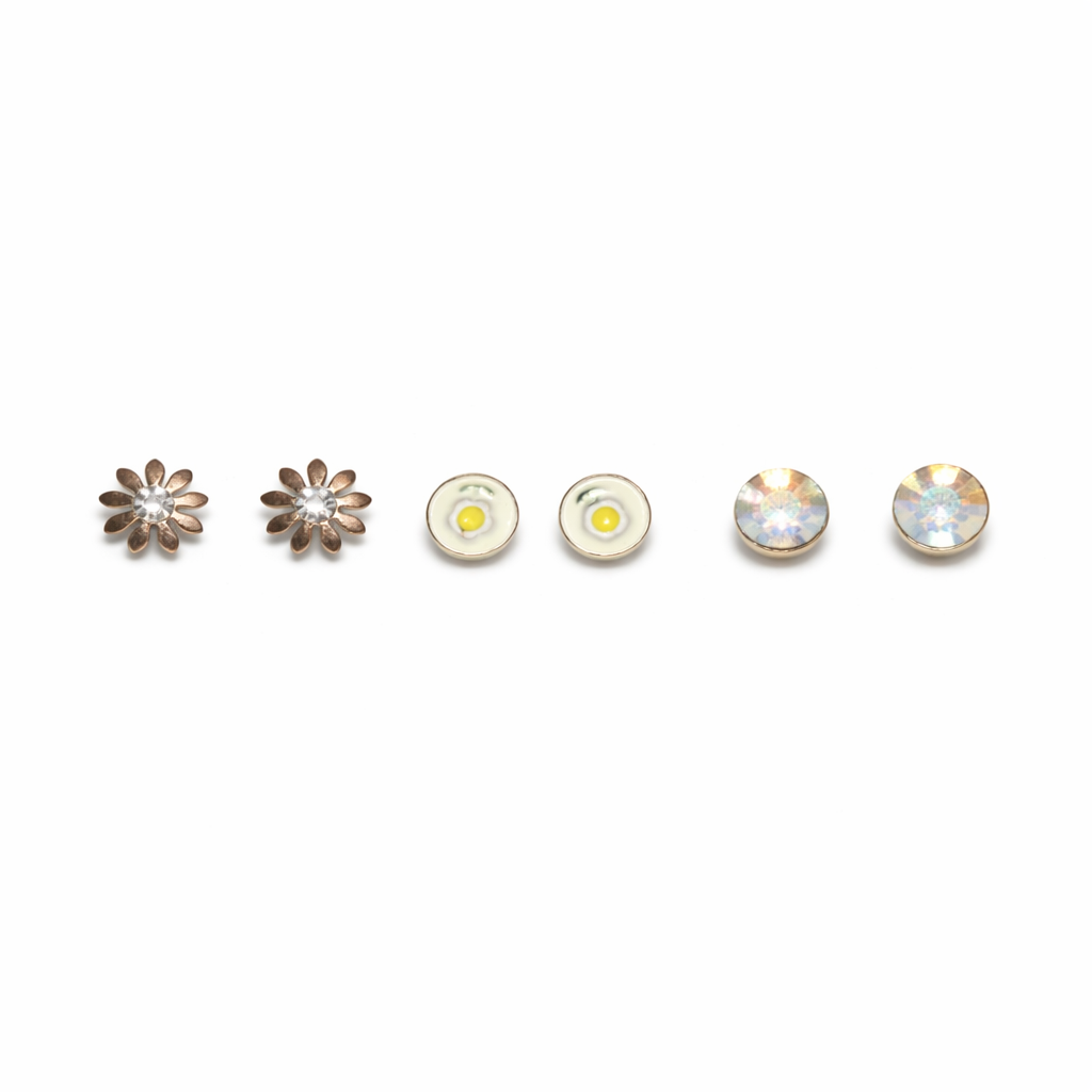 Soleil Flower Stud Set