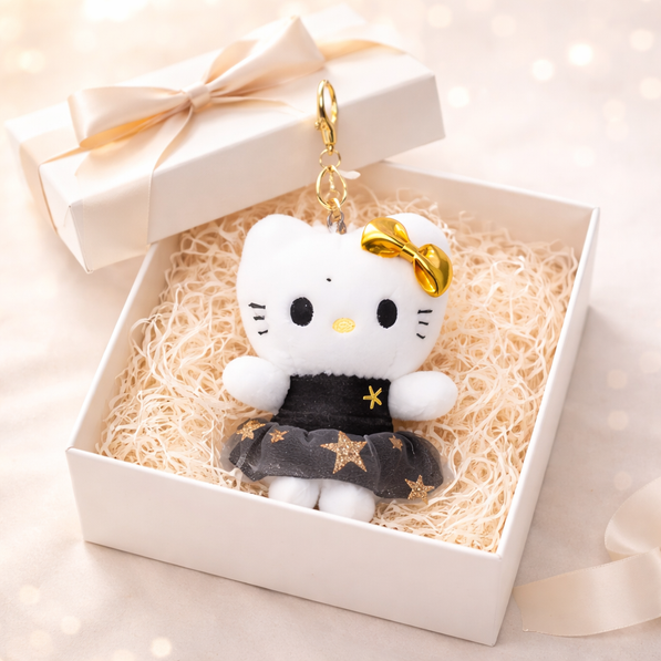 Kitty Gold Star Dress Plush