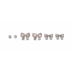 Rosette Bow Studs