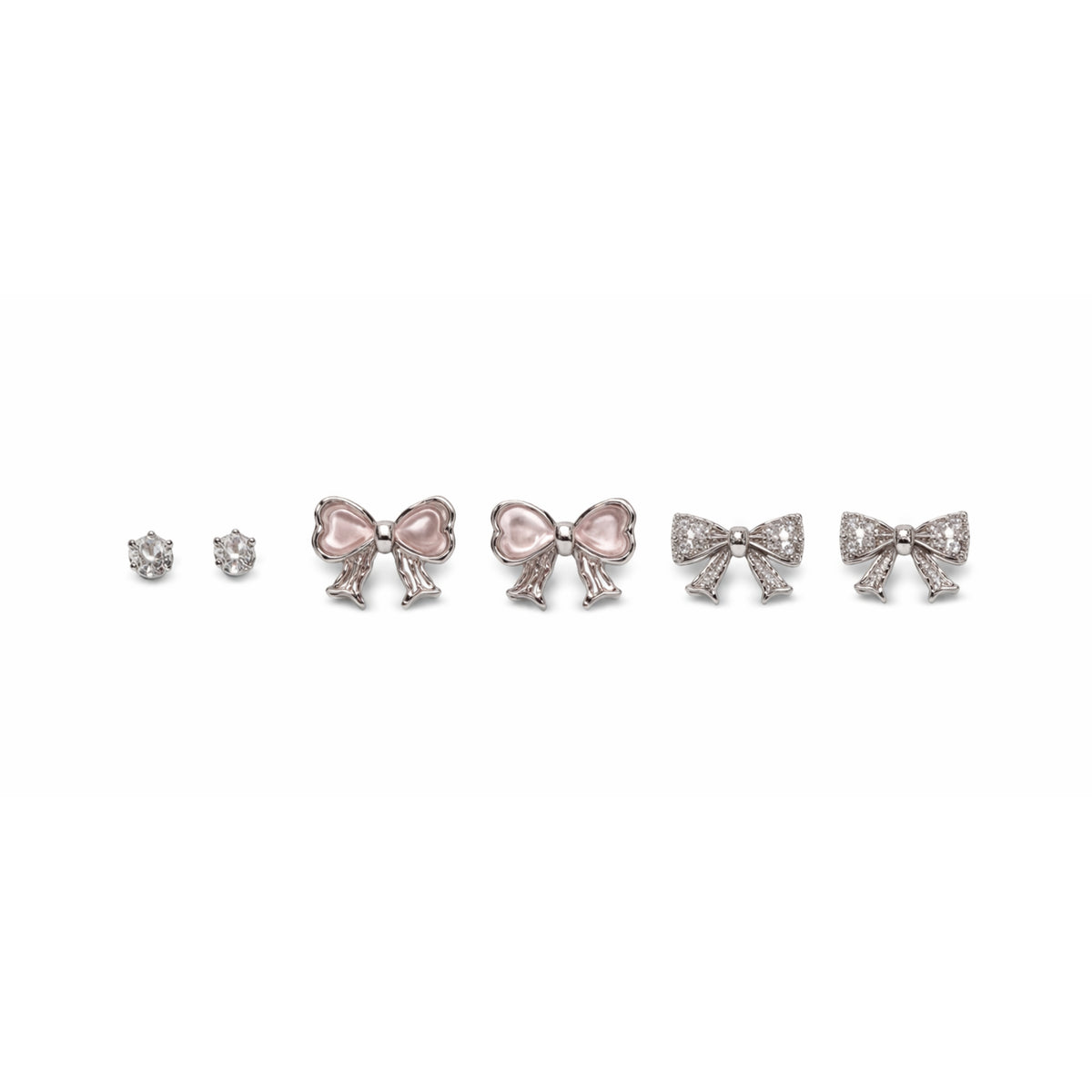 Rosette Bow Studs