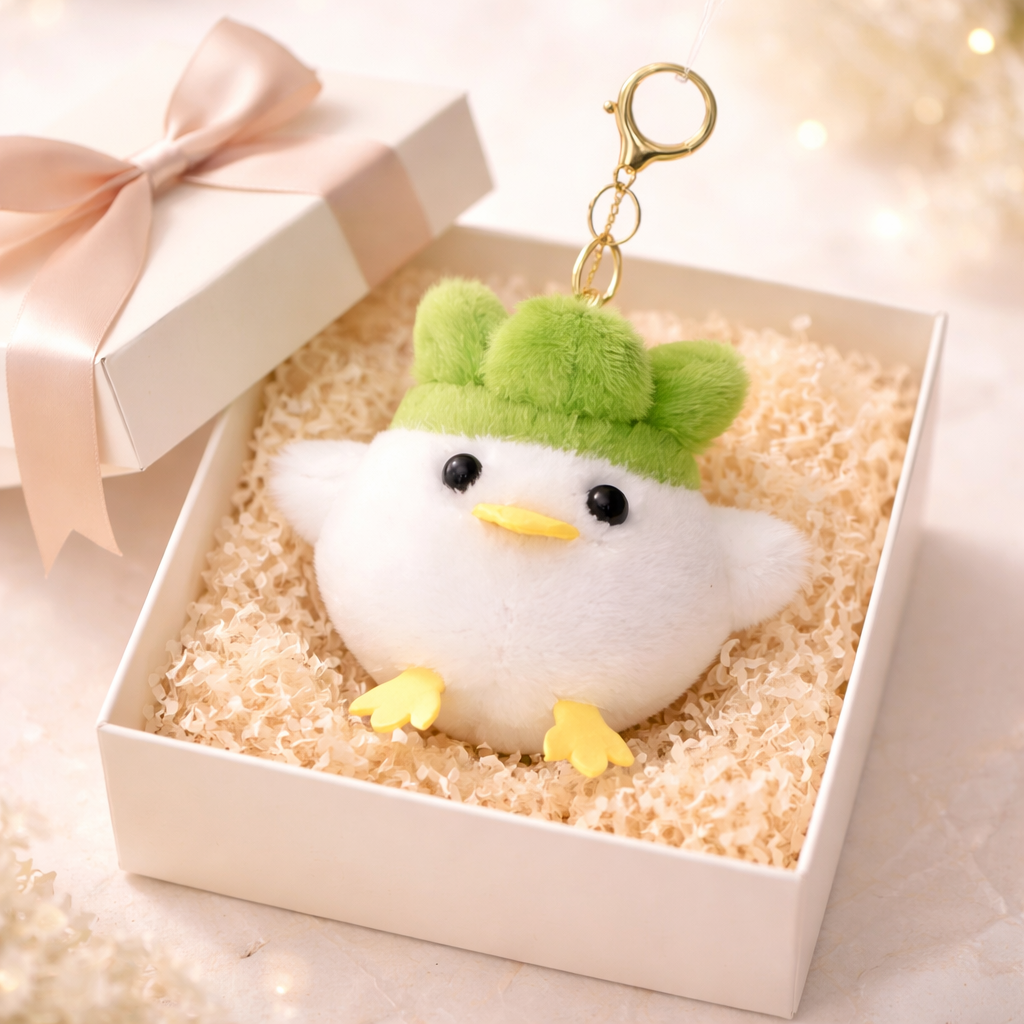 Round White Chicken Puff