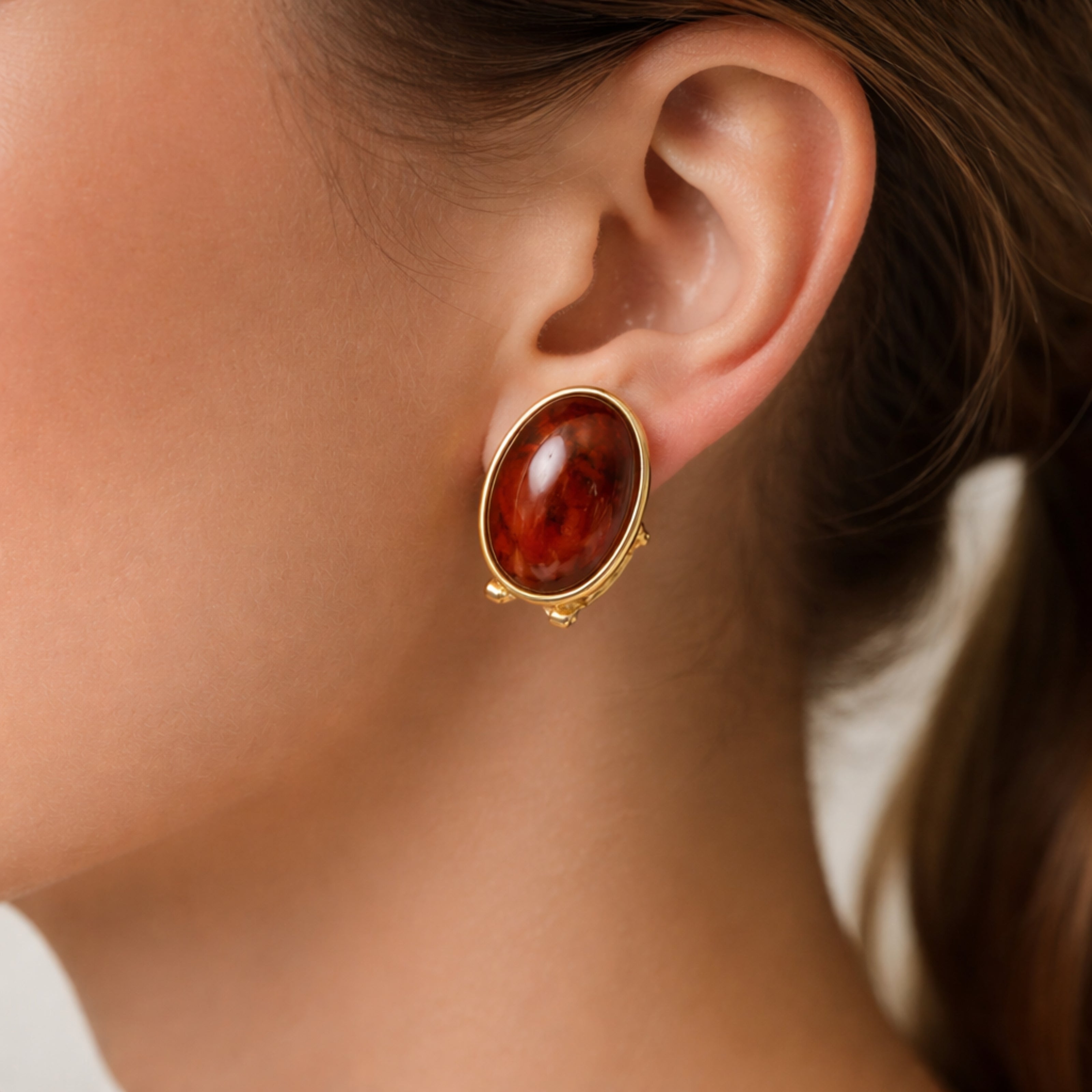 Caramel Shine Stud